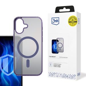 Pouzdro na Apple iPhone 16 Plus - 3mk Frosty MagCase Fialová