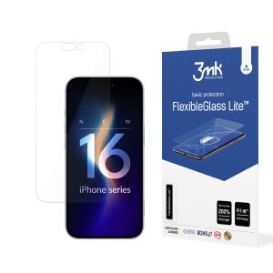 Nerozbitné hybridní sklo na Apple iPhone 16 Plus - 3mk FlexibleGlass Lite