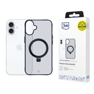 Pouzdro na Apple iPhone 16 - 3mk Smoke Case Mag&Stand
