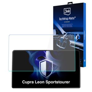 Matná ochranná fólie na displej navigace pro Cupra Leon Sportstourer 2024- – 3mk TechWrap Matte™ Center Display