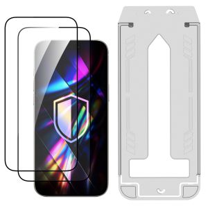 2× Tvrzené sklo s aplikátorem pro Apple iPhone 16 Pro Max - 3mk HARDY® Hardura 9H™