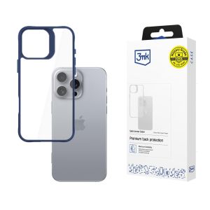 Pouzdro na Apple iPhone 16 Pro Max - 3mk Satin Armor Case+ Modré