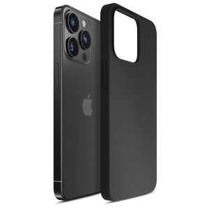Puzdrá silikonové na Apple iPhone 13 Pro Max - 3mk HARDY® Mellow Case™ Black