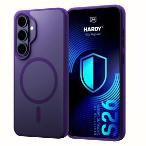 Kouřové pouzdro s MagSafe pro Samsung Galaxy S26 – 3mk HARDY® Hazy MagCase™ Purple