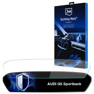 Matná ochranná fólie na displej navigace pro AUDI Q5 Sportback 2025- – 3mk TechWrap Matte™ Center Display