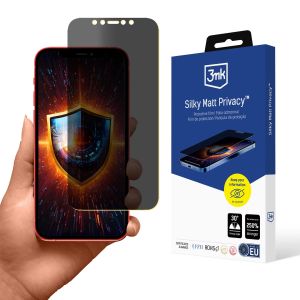 Fólie pro soukromí na Apple iPhone 12 - 3mk Silky Matt Privacy