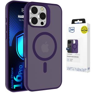 Kouřové pouzdro s MagSafe pro Apple iPhone 16 Pro – 3mk HARDY® Hazy MagCase™ Purple