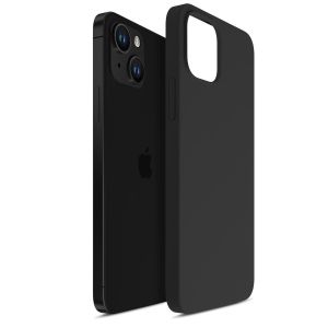 Puzdrá silikonové na Apple iPhone 14 - 3mk HARDY® Mellow Case™ Black