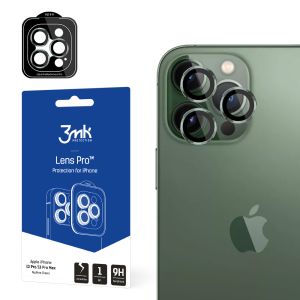 Temperované sklo na objektiv fotoaparátu pro Apple iPhone 13 Pro - 3mk Lens Protection Pro Black