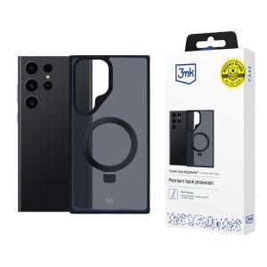 Pouzdro na Samsung Galaxy S24 Ultra - 3mk Smoke Case Mag&Stand