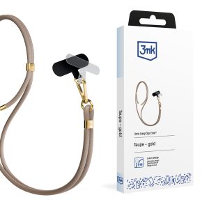 Smyč do smartphonu 3mk EasyClip Elite Taupe (gold)