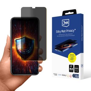 Fólie pro soukromí na Apple iPhone Xs Max - 3mk Silky Matt Privacy