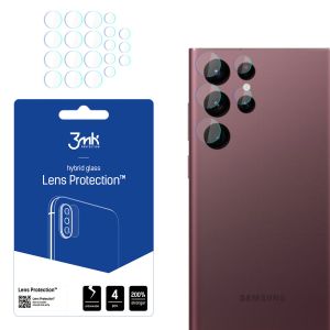 Sklo na objektiv fotoaparátu pro Samsung Galaxy S22 Ultra 5G - 3mk Lens Protection