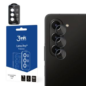 Temperované sklo na objektiv fotoaparátu pro Samsung Galaxy Z Fold 5 - 3mk Lens Protection Pro Black