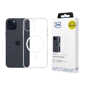 Pouzdro na Apple iPhone 15 Plus - 3mk Clear MagCase