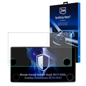 Matná ochranná fólie na displej navigace pro Skoda Karoq Bolero 2017- – 3mk TechWrap Matte™ Center Display