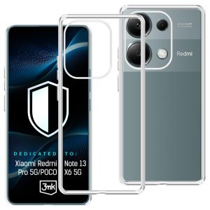 Przezroczyste Puzdrá na Xiaomi Redmi Note 13 Pro 5G/POCO X6 5G - 3mk HARDY® Vision Case™