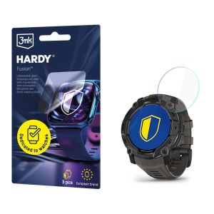 Hybridní sklo pro chytré hodinky Garmin Instinct 3 50mm (Amoled, Solar) - 3mk HARDY® Fusion Watch Protection™