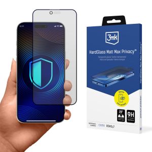 Matné tvrzené sklo na Apple iPhone Air - 3mk Hardglass Matt Max Privacy
