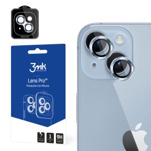 Temperované sklo na objektiv fotoaparátu pro Apple iPhone 14 - 3mk Lens Protection Pro Black