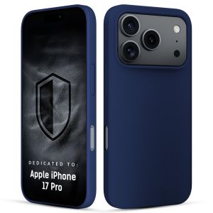 Silikonové pouzdro pro Apple iPhone 17 Pro - 3mk HARDY® Mellow Case™ Dark Blue