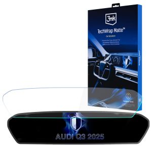 Matná ochranná fólie na displej navigace pro AUDI Q3 2025- – 3mk TechWrap Matte™ Center Display