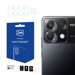 Sklo na objektiv fotoaparátu pro Poco X6 5G - 3mk Lens Protection