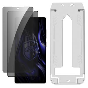 2× Ochranné sklo na soukromí s aplikátorem pro Samsung Galaxy S25 Ultra – 3mk HARDY® Privzone 9H™