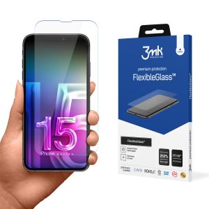 Nerušivé hybridní sklo na Apple iPhone 15 Pro - 3mk FlexibleGlass