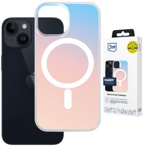 Holografické pouzdro s MagSafe pro Apple iPhone 13/14 - 3mk HARDY® PrisMag Case™
