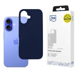 Pouzdro na Apple iPhone 16 - 3mk Silicone Case Dark Navy