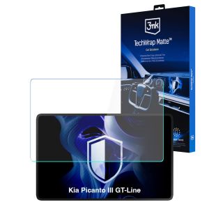 Matná ochranná fólie na displej navigace pro Kia Picanto III GT-Line 2023- – 3mk TechWrap Matte™ Center Display