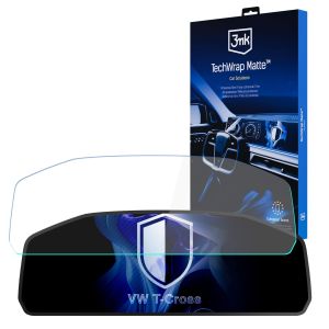 Matná ochranná fólie na obrazovku hodinek pro VW T-Cross 2024- (Digital Cockpit 8") - 3mk TechWrap Matte Cluster