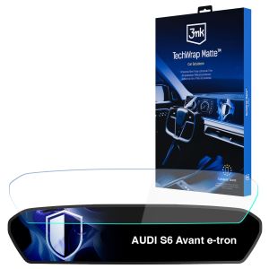 Matná ochranná fólie na displej navigace pro AUDI S6 Avant e-tron 2025- – 3mk TechWrap Matte™ Center Display