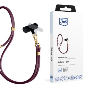 Smyč do smartphonu 3mk EasyClip Elite Mulberry (gold)
