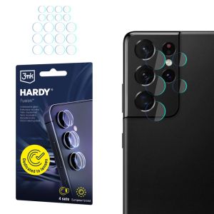 Sklo na čočku fotoaparátu pro Samsung Galaxy S21 Ultra 5G - 3mk HARDY® Fusion Lens Protection™