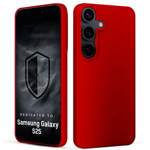 Silikonové pouzdro pro Samsung Galaxy S25 - 3mk HARDY® Mellow Case™ Red