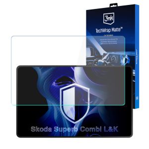 Matná ochranná fólie na displej navigace pro Skoda Superb Combi L&K – 3mk TechWrap Matte™ Center Display