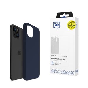 Pouzdro na Apple iPhone 15 Plus - 3mk Silicone Case Dark Navy