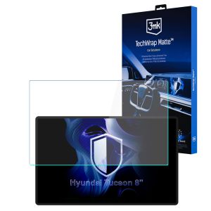 Matná ochranná fólie na displej navigace pro Hyundai Tucson 8 inches (2020-2024) – 3mk TechWrap Matte™ Center Display