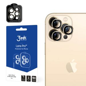 Temperované sklo na objektiv fotoaparátu pro Apple iPhone 14 Pro - 3mk Lens Protection Pro Black