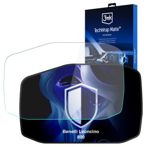 Matná ochranná fólie na displej navigace pro Benelli Leoncino 800 – 3mk TechWrap Matte™ Center Display