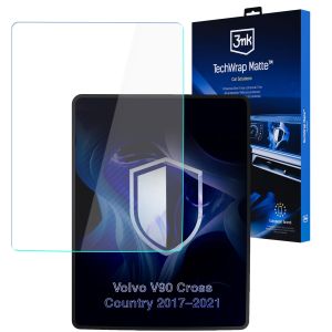 Matná ochranná fólie na displej navigace pro Volvo V90 Cross Country 2017–2021 – 3mk TechWrap Matte™ Center Display