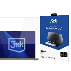 Nerozbitné hybridní sklo na Apple Macbook Pro 16 M1/M2/M3/M4 - 3mk FlexibleGlass Lite