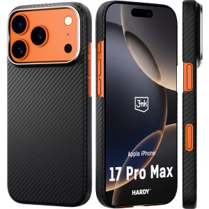 Pouzdro z aramidového vlákna s MagSafe na Apple iPhone 17 Pro Max - 3mk HARDY® Aramid MagCase™