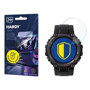 Hybridní sklo na smartwatch Xiaomi Amazfit T-Rex Pro - 3mk HARDY® Fusion Watch Protection™