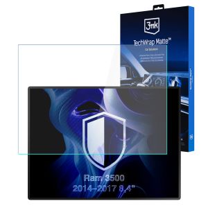 Matná ochranná fólie na displej navigace pro Ram 3500 2014–2017 8,4" – 3mk TechWrap Matte™ Center Display
