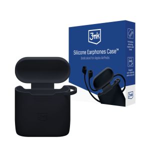 Pouzdro na Apple AirPods 2nd gen. - 3mk Silicone AirPods Case Black