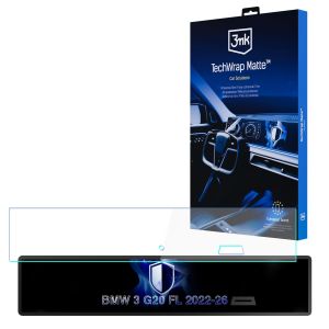 Matná ochranná fólie na displej navigace pro BMW 3 G20 FL 2022-26 – 3mk TechWrap Matte™ Center Display
