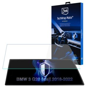 Matná ochranná fólie na displej navigace pro BMW 3 G20 2018-22 – 3mk TechWrap Matte™ Center Display